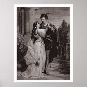 Póster Anuncio para "Romeo y Juliet", en la ópera