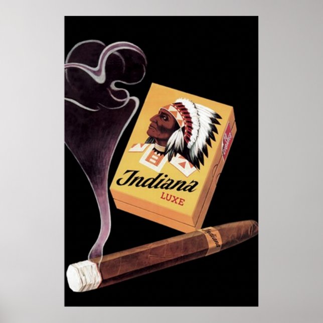 Póster Anuncio/Poster de Indiana Lux Cigarros (Frente)