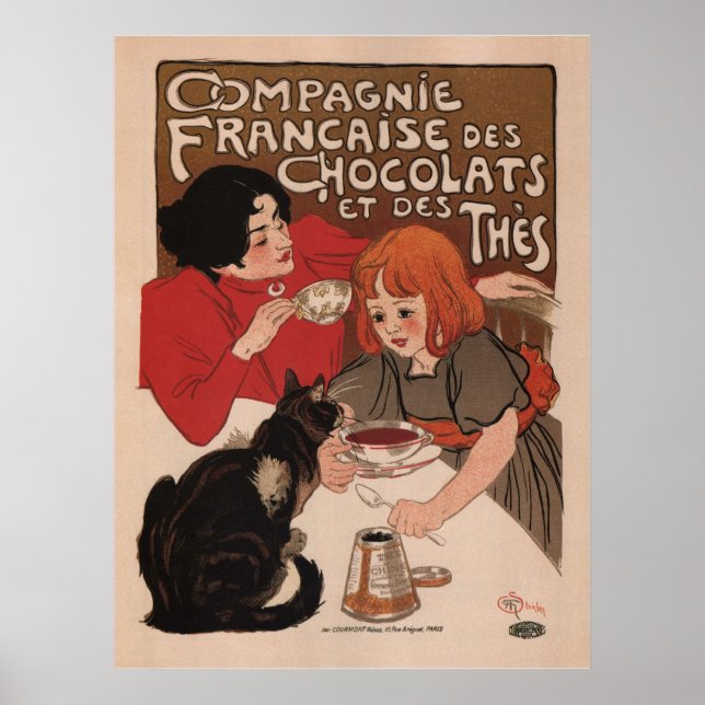 Póster - Anuncio Retro de Chocolate (Frente)