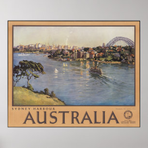 Póster Anuncio retro de Poster de viajes de vintage en Au