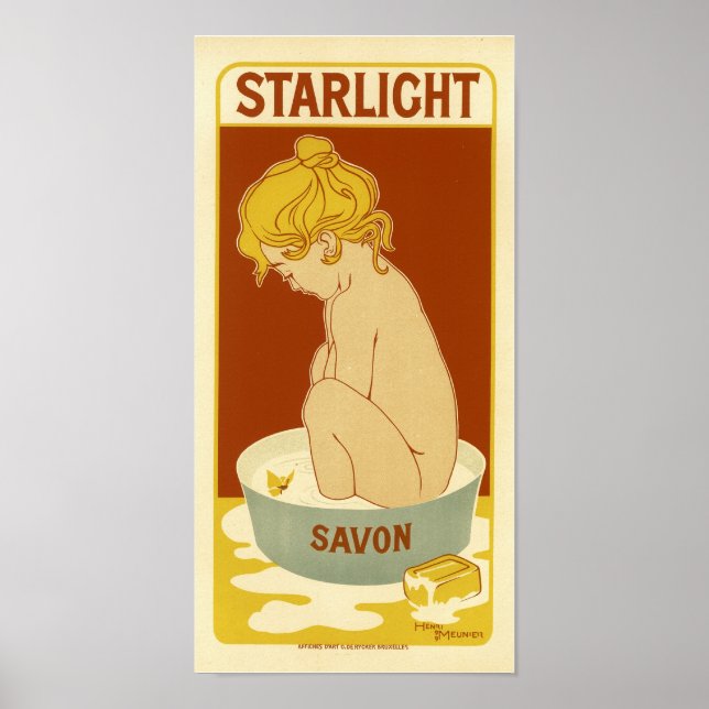 Póster Anuncio Starlight Vintage de jabón (Frente)