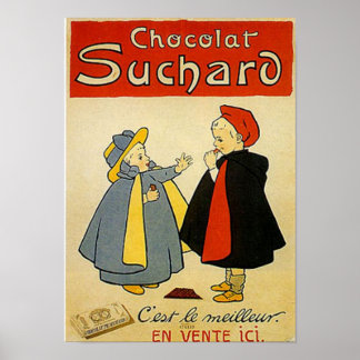 Póster Anuncio vintage de chocolate