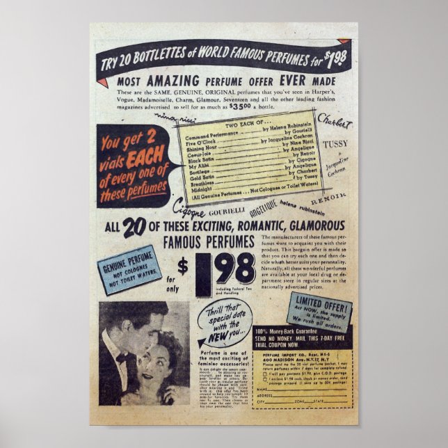 Póster Anuncios de época (Frente)