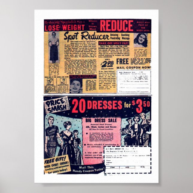 Póster Anuncios de época (Frente)