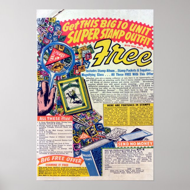 Póster Anuncios de época (Frente)