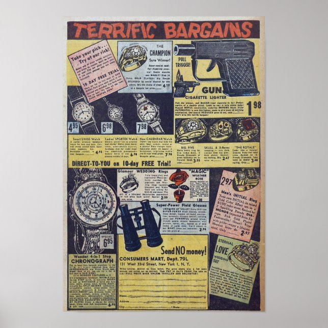 Póster Anuncios de época (Frente)