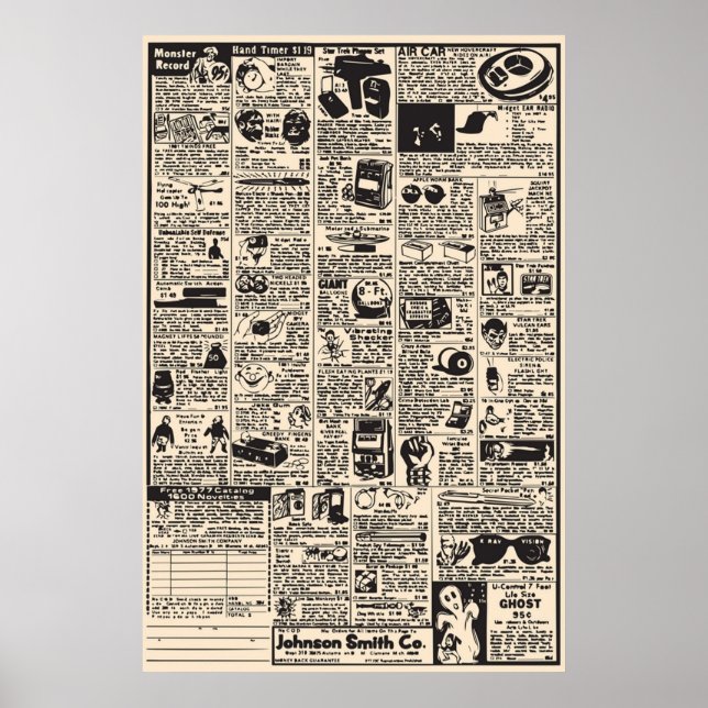Póster Anuncios de historietas (Frente)