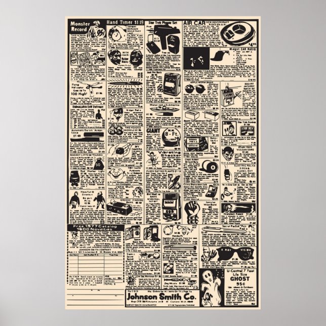 Póster Anuncios de historietas (Frente)