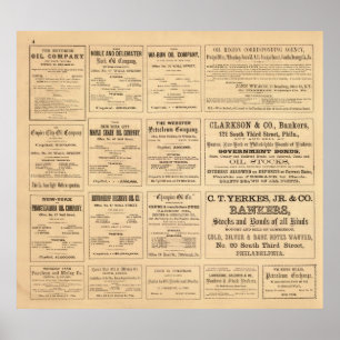 Póster Anuncios del aceite