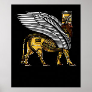 Póster Anunnaki Guardian Alien el antiguo Dios Sumeriano