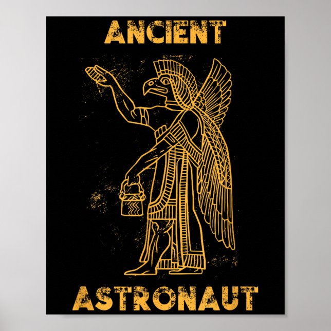 Póster Anunnaki, un antiguo astronauta, teórico alienígen (Frente)