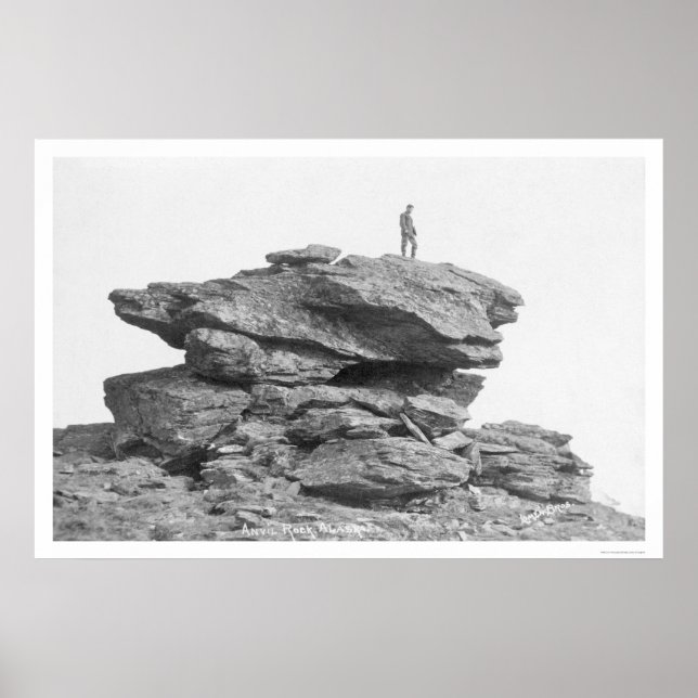 Póster Anvil Rock Nome Alaska 1912 (Frente)