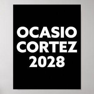 Póster Aoc 2028 - Ocasio Cortez 2028