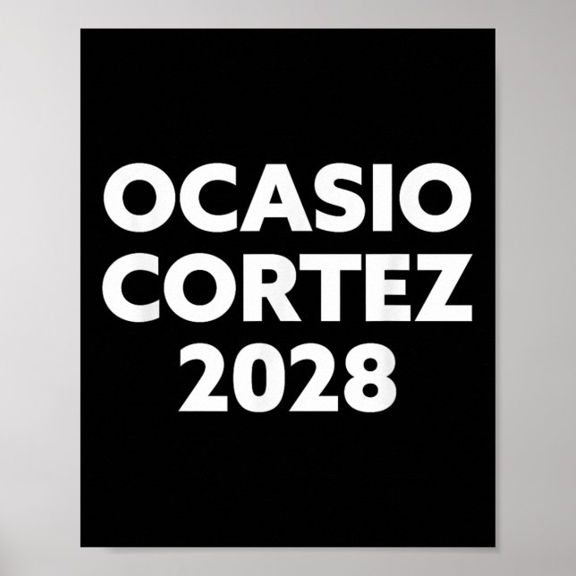 Póster Aoc 2028 - Ocasio Cortez 2028 (Frente)