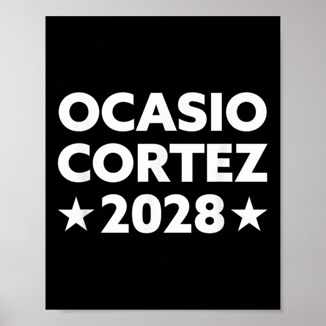 Póster Aoc 2028 - Ocasio Cortez 2028 (Frente)