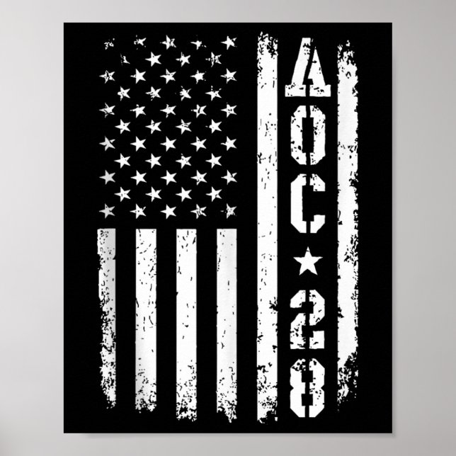 Póster Aoc 2028 Us Flag Tank Top (Frente)