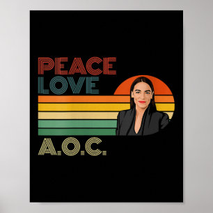 Póster Aoc Alexandria Ocasio-cortez Primera mujer P