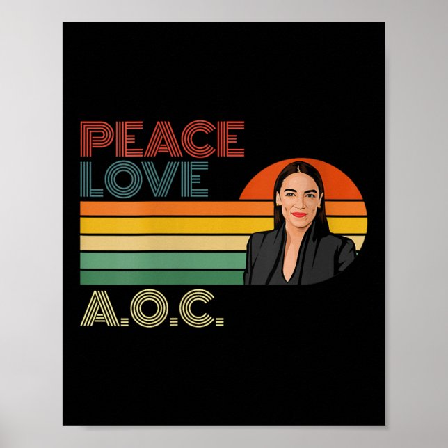 Póster Aoc Alexandria Ocasio-cortez Primera mujer P (Frente)
