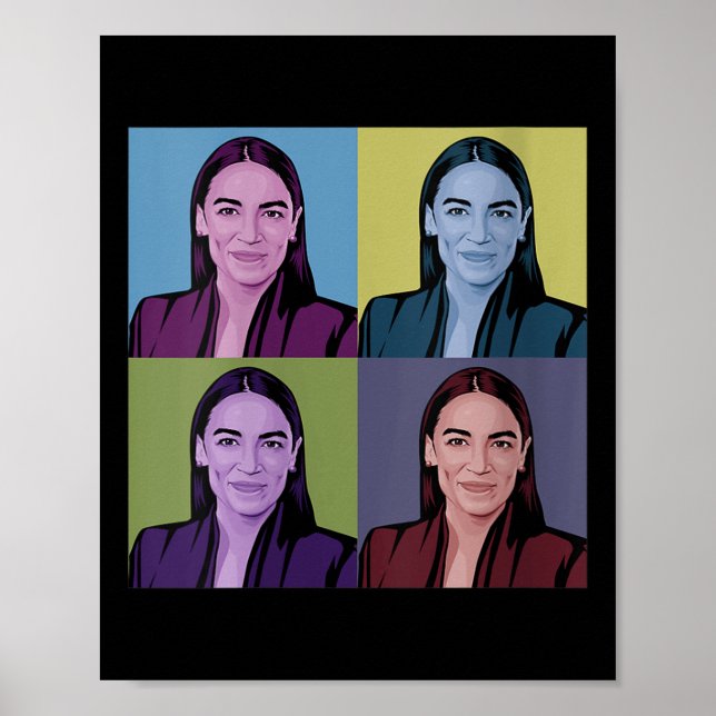 Póster Aoc Alexandria Ocasio-cortez Primera mujer P (Frente)
