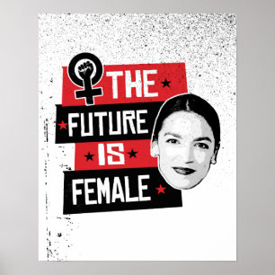 Póster AOC El futuro es femenino