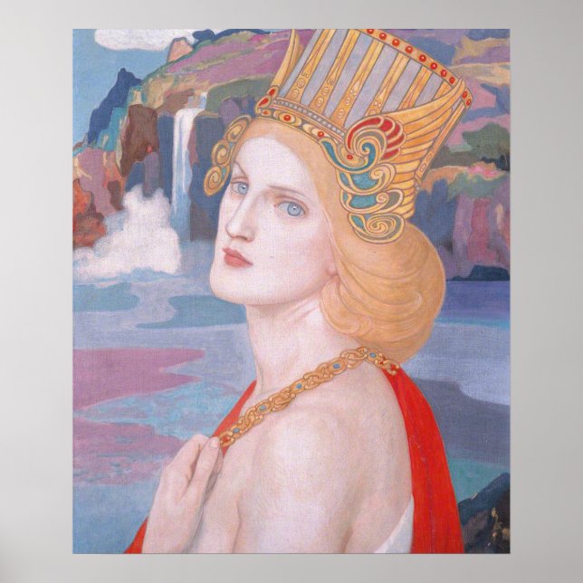 Póster Aoife, c. 1914 por John Duncan (Frente)