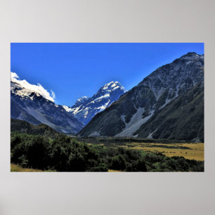 Póster Aoraki en el valle
