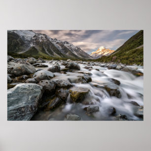 Póster Aoraki Mt. Cook National Park   New Zealand