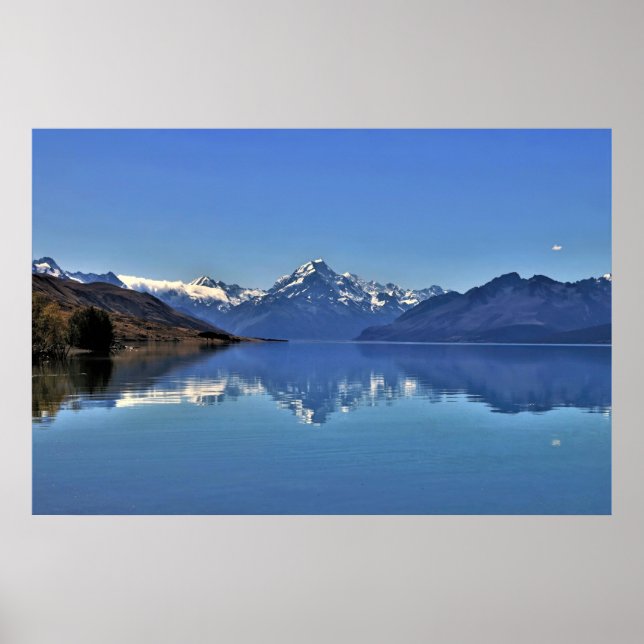 Póster Aoraki on Lake Pukaki (Frente)