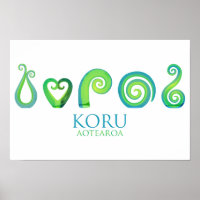 Aotearoa Nueva Zelanda Koru - Verde