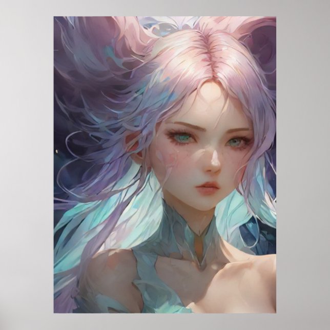 Póster *~* AP60 Diosa del Agua Fantasy Sea Mermaid 35 (Frente)