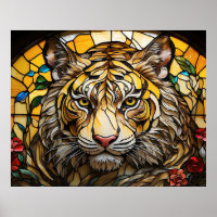 *~* AP68 Fantasía Negrita 5:4 Vidrio manchado TIGE