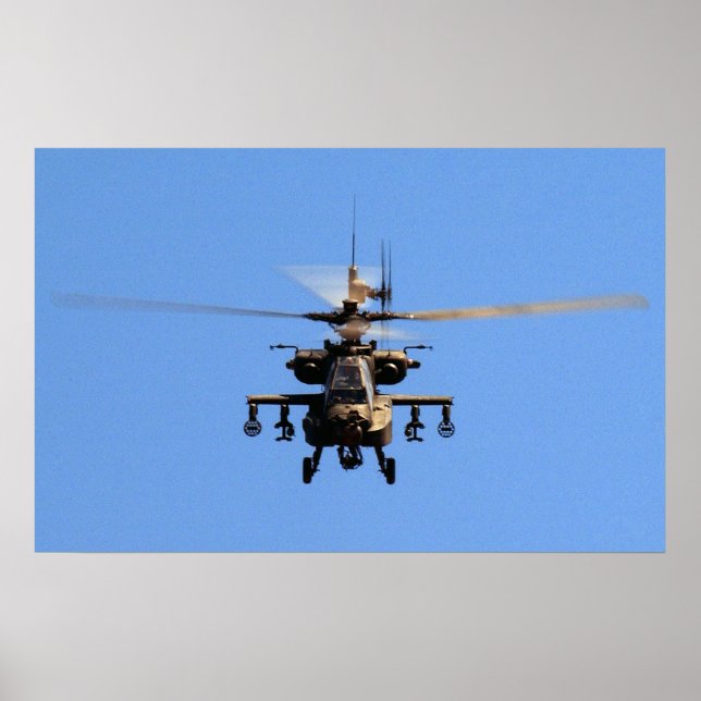 Póster Apache AH-64 (Frente)