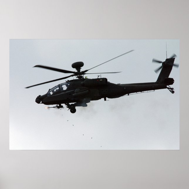 Póster Apache AH-64 (Frente)