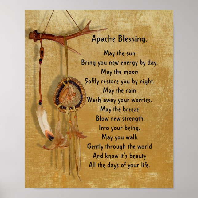 Póster Apache Blessing dreamcatcher (Frente)
