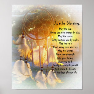 Póster Apache Blessing dreamcatcher