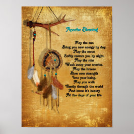 Póster Apache Blessing dreamcatcher poster