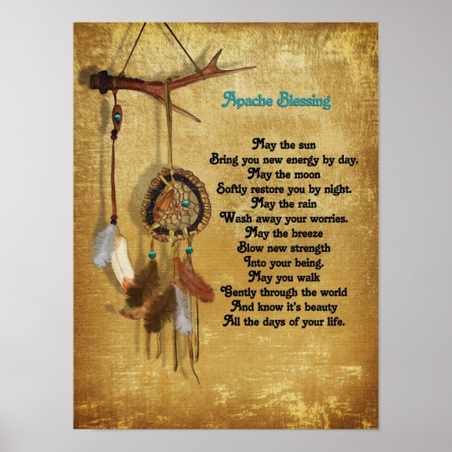 Póster Apache Blessing dreamcatcher poster (Frente)