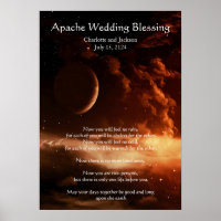 Apache Boda Bendiciendo a la Luna y el Universo