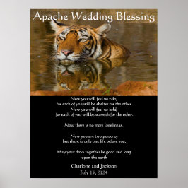 Póster Apache Boda Bendiciendo a Tiger