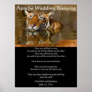 Póster Apache Boda Bendiciendo a Tiger