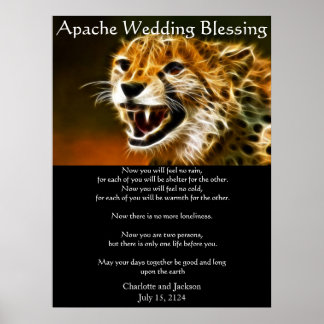 Póster Apache Boda Blessing