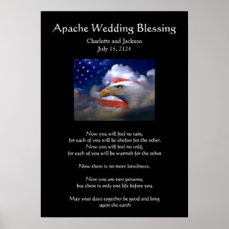 Póster Apache Boda Blessing Eagle