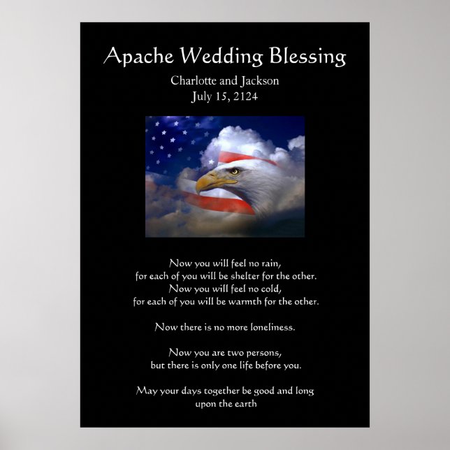 Póster Apache Boda Blessing Eagle (Frente)