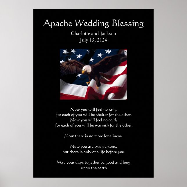Póster Apache Boda Blessing Eagle 2 (Frente)