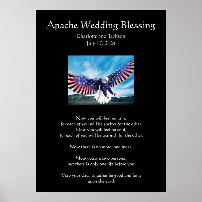 Póster Apache Boda Blessing Eagle 3 (Frente)