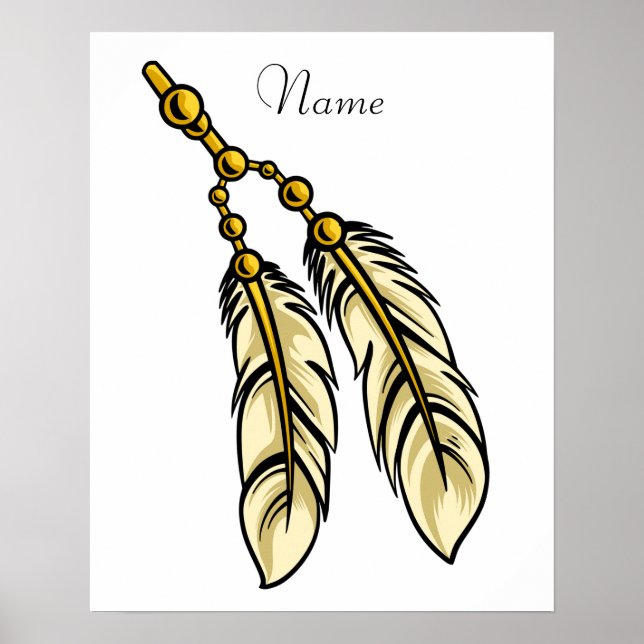 Póster Apache Feathers Thunder_Cove (Frente)