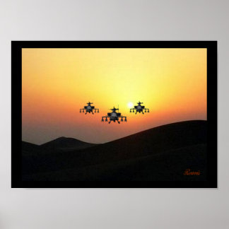 PÓSTER APACHE HELICOPTER