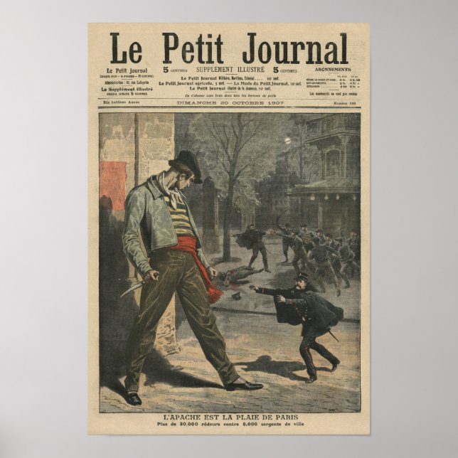Póster Apache is a nuisance for Paris (Frente)