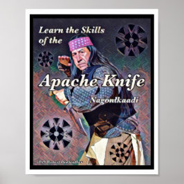 Póster Apache Knife ®️ ™️ 🇺 🇸 Diseñado por Robert Redfe
