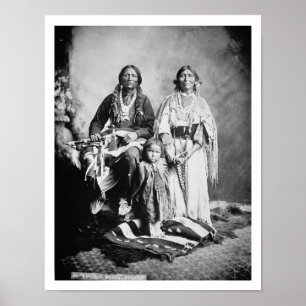 Póster Apache principal Antonio Maria con su familia,